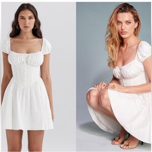 House of CB ‘Nala’ white cotton mini dress